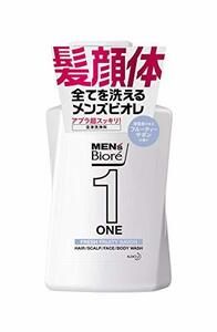 メンズビオレ ONE オールインワン全身洗浄料 フルーティーサボンの香り ポンプ 480ml