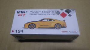 34 MINI GT 1/64 124 Pandem Nissan GT-R Metallic Yellow w/Carbon 未開封 未使用