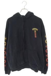 クロムハーツ SWTSHRT HD PLVR サイズ:L グラデーション英字プリントパーカー 中古 SS13