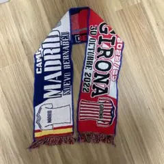 サッカーマフラー　ジローナ✖️マドリー