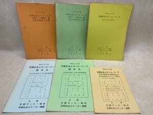 京都社会人サッカーリーグ　選手名簿/日程表/開会式プログラム　6冊　CIF531