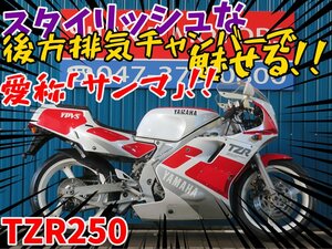 ■安心の工場ダイレクト販売！！■後方排気/前後ホワイトホイール/クリアスクリーン/ヤマハ TZR250 3MA 2スト 81380 車体 ベース車