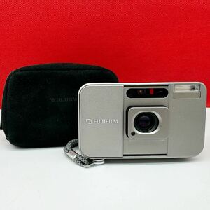 ▲ FUJIFILM CARDIA mini TIARA コンパクトフィルムカメラ SUPER-EBC FUJINON 28mm シャッター、フラッシュOK 富士フィルム 