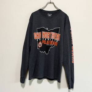 アメリカ古着　champion　チャンピオン　オハイオ・ノーザン大学　カレッジ　長袖　Tシャツ　ロンT　Mサイズ　【I781】