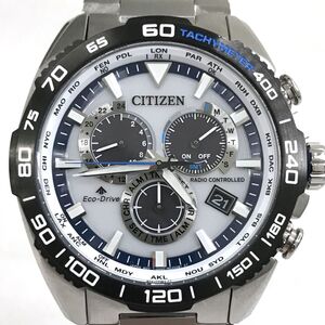 美品 CITIZEN シチズン PROMASTER プロマスター エコドライブ 腕時計 CB5034-91A 電波ソーラー LANDシリーズ クロノグラフ 動作確認済