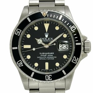 値下げ ROLEX ロレックス 16800 Submariner サブマリーナ ブラック フチなし 81番台 自動巻き J59006