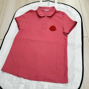 【美品】MONCLER モンクレール　ポロシャツ　ピンク　L