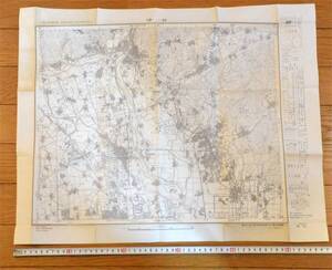 古い2万5千分の一地図　伊丹（いたみ）　昭和28年発行　伊丹飛行場 石橋 豊中 池田　大正12年測量　大阪北部の郊外 阪大北校 （送料180円）