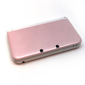 tu052 任天堂 Nintendo 3DS LL SPR-001 ピンク×ホワイト 本体のみ タッチペン欠品 ※ジャンク