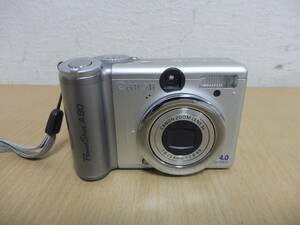 「6055/T3C」Canon キャノン Power Shot A80 パワーショット PC1059 デジカメ カメラ 電池式 通電確認済 中古 現状品 