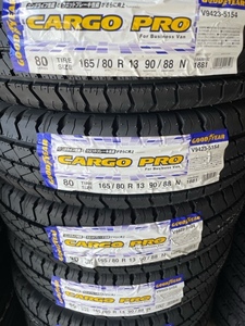 ◎グッドイヤー 在庫有 2024年製 カーゴプロ 165/80R13 90/88N (165R13 6PR 相当)4本セット送料込みで24,800円～