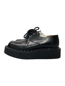 COMME des GARCONS HOMME PLUS◆ドレスシューズ/UK6/BLK/レザー/PM-K103-001//