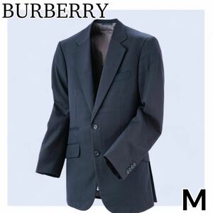 美品バーバリー　メンズ　スーツ　ジャケット　ホースロゴ　ブラック　M 　黒　 BURBERRY ビジネス　通勤　ブラック