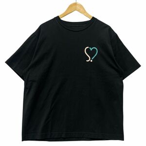 SOPHNET. ソフネット 23SS 品番 SOPH-230044 HEART WIDE TEE 半袖Ｔシャツ ブラック サイズXL 正規品 / B5374