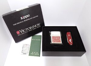 1S300□■Zippo VICTORINOX ジッポー ビクトリノックス ツールナイフセット■□レターパックプラス【ニューポーン】