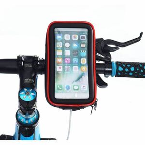 ★送込 新品 2個セット スマホホルダー 自転車 Lサイズ バイク 防水 上下左右 角度調節可能 スマホスタンド スマホ ホルダー 携帯ホルダー