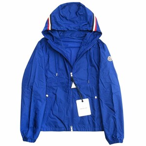 未使用品 24ss モンクレール MONCLER グリンパー ナイロン フーディ ジャケット パーカー トリコロール GRIMPEURS 1 青 メンズ ■６