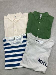 E★MHL. マーガレットハウエル / 半袖シャツ・長袖シャツ・Ｔシャツ /４枚まとめ /サイズ S・Ｍ