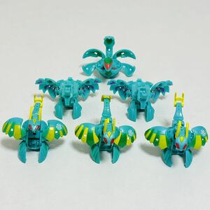 【中古品】SEGATOYS セガトイズ 爆丸 6個セット ゼフィロス・ストーム・フェニックス オベロン アルタイル フィギュア