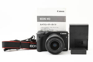 Canon EOS M3 Body EF-M 15-45mm F3.5-6.3 IS STM キヤノン デジカメ ミラーレス一眼カメラ ボディ 標準レンズ #628