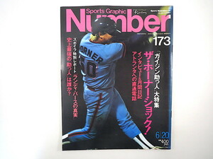 Number 1987年6月20日号「ガイジン助っ人大特集」ボブ・ホーナー 座談会◎西本幸雄・青田昇・瀧安治 インタビュー◎マラドーナ ナンバー