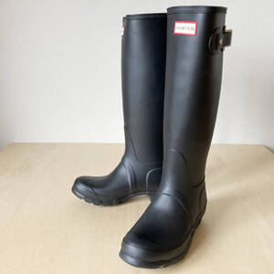 23cm 黒 ハンター レディース オリジナル トール レイン ブーツ HUNTER WOMENS ORIGINAL TALL BLACK UK4/23cm WFT1000RMA