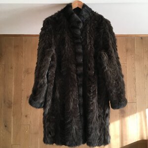 美品　BALMAIN　バルマン 最高級 リス（リス）毛皮 リバーシブル　シルク　コートM