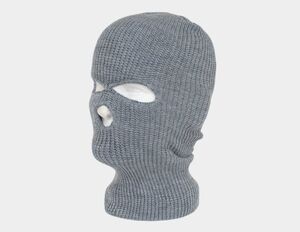 USA正規品 Decky ディッキー 3Hole タクティカル ニット フェイスマスク Balaclava バラクラバ 目出し帽 ヘザーグレー ミリタリー