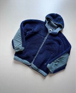 04s USA製 PATAGONIA RHYTHM HOODY PILE JACKET VINTAGE アメリカ製 パタゴニア リズムフーディー ネイビー パイルジャケット ビンテージ