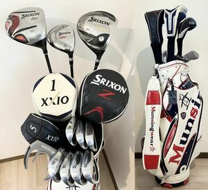 初心者様にお勧め スリクソン × ゼクシオ ゴルフセット 全グリップ良好 トルクレンチ ボール ティ付き SRIXON XXIO Golf