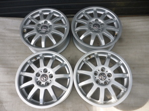 SH757　フォルクスワーゲン　6r 6c 15×5.5J　オフセット38　100×5穴　中古４本　美品！！