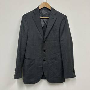 LoroPiana SHIPS ロロピアーナ シップス テーラード ジャケット シングル 背抜き グレー メンズ 高級生地 super 130 wool サイズ S相当 a7