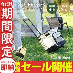 【数量限定セール】クーラーボックス 保冷バッグ 小型 大容量 40L おしゃれ ソフト 折りたたみ キャリーケース キャスター クーラーバッグ