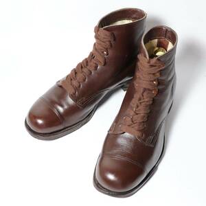 “美品/希少品” 20s~30s ROBINSON ロビンソン アンクルブーツ Size:39 ダークブラウン ウッドペース ヨーロッパ 博物館級 ビンテージ