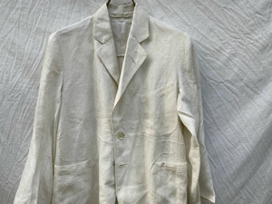 昭和初期 戦前 戦中 戦後 貝釦 楕円形ポケット Tailored Jacket ジャパンヴィンテージ JAPAN VINTAGE 30s40s 水兵 リネン 麻 sackcoat