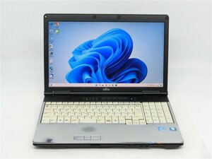 中古/15.6型/ノートPC/Win11/爆速新品SSD512/8GB/2世代i7/FMV　E741/D　 新品無線マウス MS office2021ProPlus搭載　HDMI