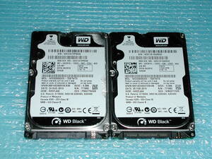 2.5インチHDD　WD　WD3200BEKX-75B7WT0　320G 2台