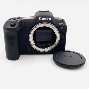 【全額返金保証】【最速発送】Canon デジタル一眼 EOS R5 ボディ ブラック 美品 動作確認済 シャッター2000回以下