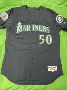 MLB　シアトル・マリナーズ　ウラディミール・バレンティン　＃５０　支給品　直筆サイン入り　ユニフォーム　ホログラム　⑤