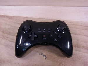 ◎G/135●WiiU用ワイヤレスコントローラー☆ブラック☆CONTROLLER PRO U☆ジャンク