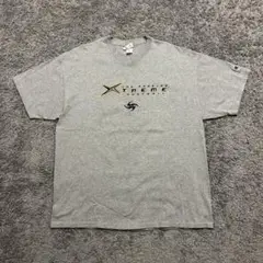 00s champion カレッジ スポーツプリントtシャツ グレー XL