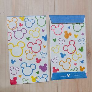 1993☆ ディズニー ミッキーシップ ミッキーマウス お年玉袋 ポチ袋 ミニ封筒 3枚 梱包袋
