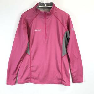 マーモット Marmot 長袖速乾Tシャツ レディース ツイン L/S ジップ MJK-S2556W Lサイズ ピンク系