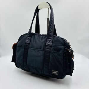 1円　1スタ　美品　PORTER ポーター 吉田カバン TANKER タンカー ダッフルバッグ　S ボストンバッグ ブラック　黒　日本製　made in japan