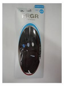 ■手首長め仕様 !! PRGR 合皮　プロギア　両手レディースグローブ【17cm/ブラック&ブルー】PGL-17W