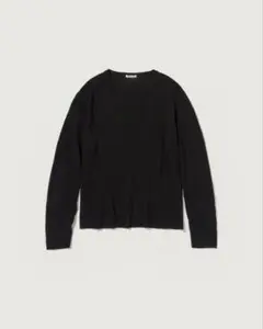 AURALEE SUMMER CASHMERE KNIT P/O BLK 5