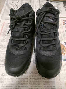 【中古】HAWKINS ホーキンス ハイキングシューズBLACK　25〜25.5センチ数回使用。