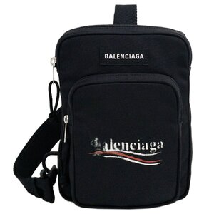 バレンシアガ BALENCIAGA 620260 2AA29 1090 エクスプローラー クロスボディ メッセンジャーバッグ ブラック メンズ ユニセックス