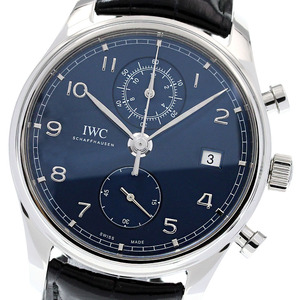 IWC SCHAFFHAUSEN IW390303 ポルトギーゼ クラシック クロノグラフ 自動巻き メンズ 美品 保証書付き_832055