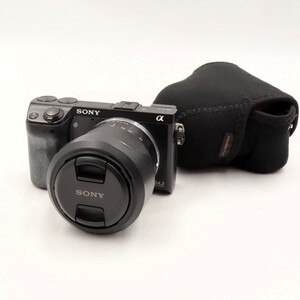 1円〜 SONY ソニー NEX-7 ミラーレスデジタル一眼カメラ E 18-55mm F3.5-5.6 OSS バッテリー無 ケース付 通電未確認 y317-3362948【Y商品】